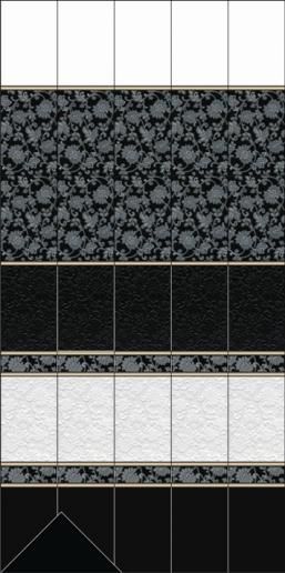 Плитка керамическая Kerama Marazzi Аджанта цветы белый 20х30 8216