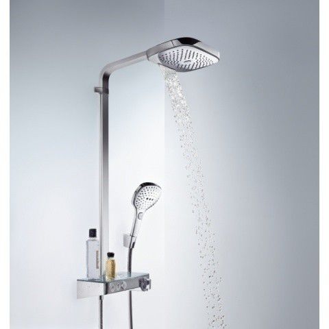 Raindance Select E 300 Showerpipe Душевая система с Термостатом, цвет хром\белый 27127400