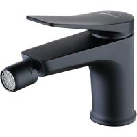 Смеситель для биде Lemark Bronx с донным клапаном, черный, LM3708BL