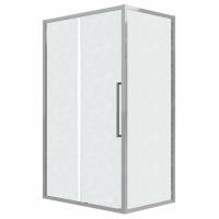 Душевая кабина Grossman Cosmo 130х70х195 хром, стекло шиншилла