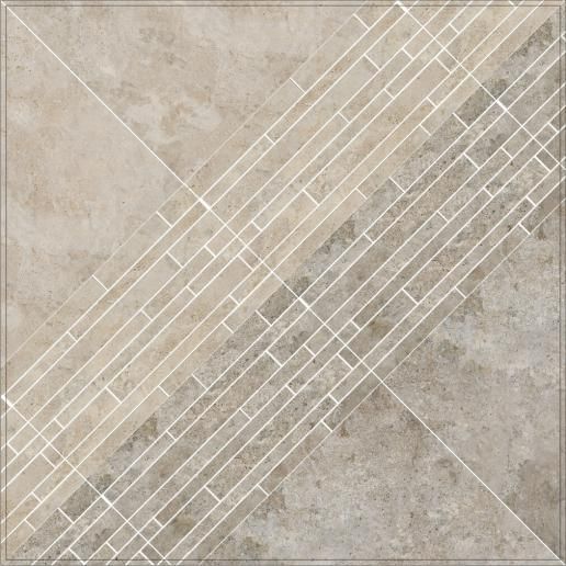 Бордюр Kerama Marazzi Ровиго 50,2х25 серый светлый мозаичный SG188\002