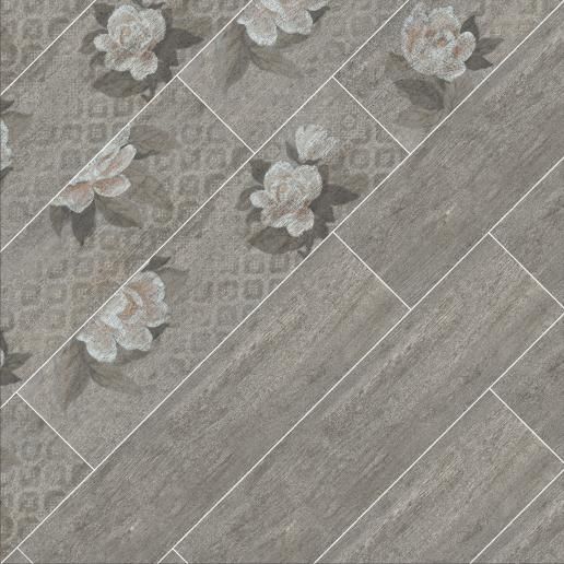 Керамогранит Kerama Marazzi Поджио 20х80 Цветы светлый SG704200R