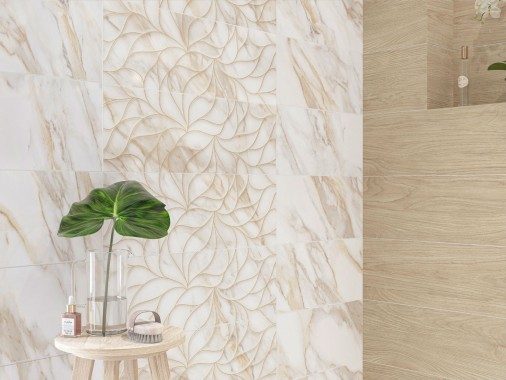 Панно Eletto Ceramica CALACATTA ORO FLORIS (2 шт) 48,4*70 1с, 587882002