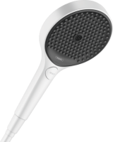 Душевая лейка Hansgrohe Rainfinity 130 3jet EcoSmart, белый матовый, 26865700