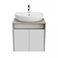 Тумба Kerama Marazzi PRO/ПРО подвесная 2 дверцы 60, белая глянцевая, PRO.60.2\WHT