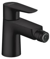 Смеситель для биде Hansgrohe Talis E с донным клапаном, черный матовый, 71720670