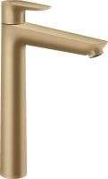 Смеситель для раковины Hansgrohe Talis E 240, со сливным гарнитуром, шлифованная бронза, 71716140