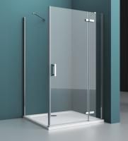 Душевая кабина BelBagno Kraft 90x80 прозрачное стекло, хром правый, KRAFT-AH-12-90/80-C-Cr-R