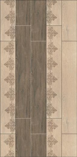 Керамогранит Kerama Marazzi Мербау 20х119,5 коричневый темный SG512100R