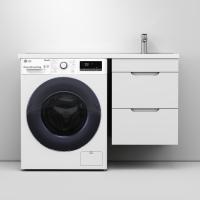 Тумба под раковину Mirsant Сохо / Soho Quadro 50/1 подвесная под стиральную машину, УТ000113490