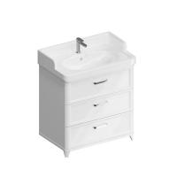 Тумба под раковину Kerama Marazzi Pompei/Помпеи 80, белая глянец, PO.M.80.3\WHT