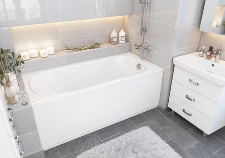 Ванна акриловая Santek КАСАБЛАНКА M 170х70 белая, 1.WH50.1.531