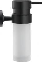Дозатор Duravit Starck T для мыла, настенный, чёрный матовый / стекло матовое, 0099354600