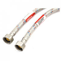 Гибкая подводка Zerix в силиконовой оболочке 1/2"-1/2", гайка-гайка, 800 мм, ZX1156
