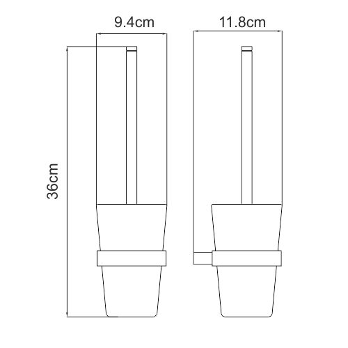 Щетка для унитаза WasserKRAFT Sauer K-7900, K-7927