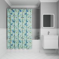 Штора для ванной комнаты IDDIS Base 200*180 см, бирюзовый, BP03P18i11