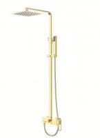 Душевая система BelBagno LUCE, со смесителем для ванны, золото, LUC-VSCM-ORO