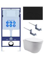 Инсталляция с подвесным унитазом Set Aquatek КЛАССИК-074 4в1