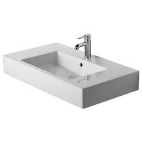Раковина мебельная Duravit Vero 85 с перел., с 1 отв. под смес, белый, 329850000