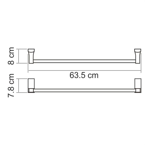 Держатель полотенец WasserKRAFT Lopau K-6000, K-6030