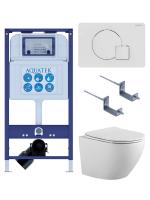 Инсталляция с подвесным унитазом Set Aquatek ЕВРОПА-066 4в1