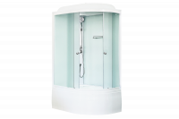 Гидромассажный бокс Royal Bath 120х80х217, белое/матовое стекло, белый профиль, левая, RB 8120BK5-WC