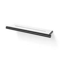 Полочка Decor Walther Bar DA 35х9х2 см, подвесная, черный матовый, 863860