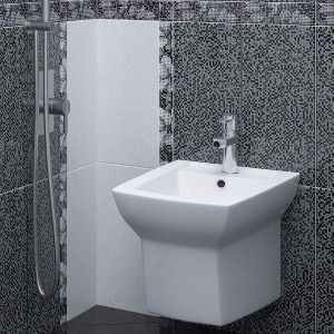 Бордюр Cersanit стеклянный Блэк энд Вайт (Black&White) 4х44, bw7h231