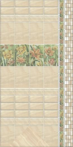 Карандаш Kerama Marazzi Бисер фисташковый 20х0,6 POD008