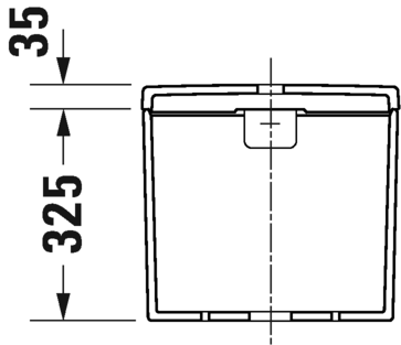 Бачок Duravit D-NEO  для унитаза,  6/3 L, подвод воды слева 3/8", кнопка хром, 0944100005