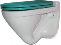 Унитаз подвесной Sanita Luxe Attica Luxe Color Sea SL с крышкой дюропласт,  ATCSLWH0112