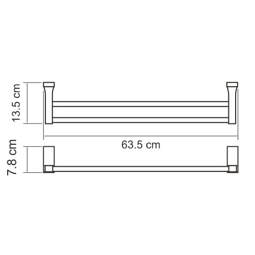 Держатель полотенец WasserKRAFT Lopau K-6000, K-6040