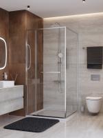 Душевая кабина Cezares 80*100 см, профиль хром, LUX-AH-FS-11-100/80-C-CR