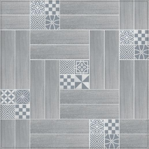 Вставка Kerama Marazzi Амальфи орнамент серый 9,9х9,9 STG\C402\1270