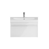 Тумба Kerama Marazzi MODULA подвесная 80 с ящиком 1+1, белая глянцевая, MO.80.1+1\WHT