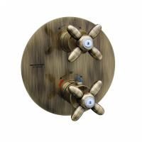Смеситель для душа, термостат Kerama Marazzi Muse/Муза потертая бронза, 67668EKM.31.023