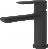 Смеситель для раковины Haiba HB10564-7 BLACK, (гайка), черный