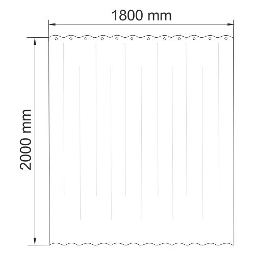 Шторка WasserKRAFT Vils SC-10000, SC-10101