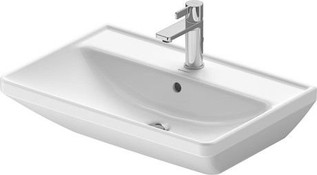 Раковина накладная Duravit D-Neo 65 с переливом, с 1 отв., белый, 2366650000