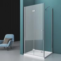 Душевая кабина BelBagno Albano 900x800x1950, прозрачное стекло, хромированный профиль, ALBANO-ASH-1-