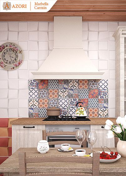 Керамическая плитка настенная Azori Marbella Bianco 31.5*63, 505801202