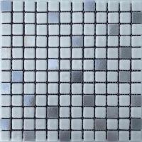 Мозаика стеклянная Zetoglass на сетке, лист 32х32 см, чип 25х25 мм, TZ-0-2501L