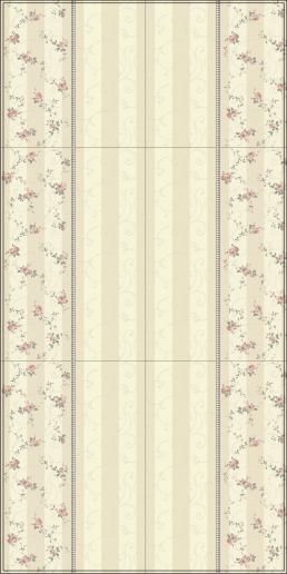 Плитка настенная Kerama Marazzi Дейра 25х75 Цветы 12067