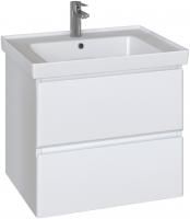 Тумба подвесная Sanstar Arista 60 2/ящ, белая, с раковиной Грэйс 60, 256.1-1.5.1.К