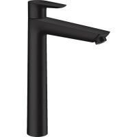 Смеситель для раковины Hansgrohe Talis E 240, со сливным гарнитуром, черный матовый, 71716670