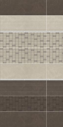 Плитка настенная Kerama Marazzi Низида 25х75 серый структура 12094R