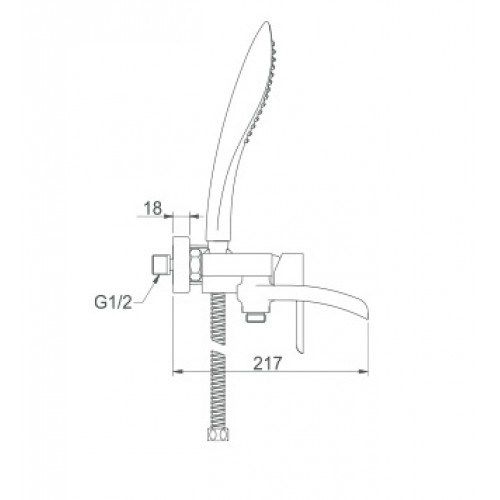 Смеситель для ванны GAPPO белый/хром, G3248-8