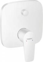 Смеситель для ванны Hansgrohe Talis E, встраиваемый, со встроенной защитной комбинацией, белый матов