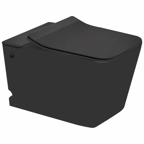 Унитаз подвесной SantiLine SL-5032MB, безободковый, с импульсной системой смыва,  (в комплекте с инс