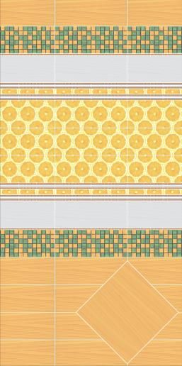Бордюр Kerama Marazzi Салерно 40х3 Лимоны AC269\15000